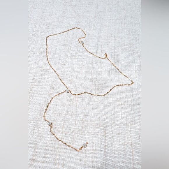 Boho pearl drop necklace N505 - Picture 2 of 3